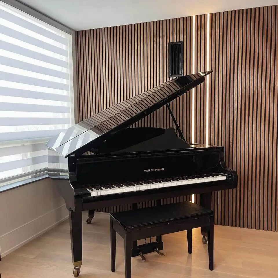 Espacio moderno con paneles acústicos EcoHarmony